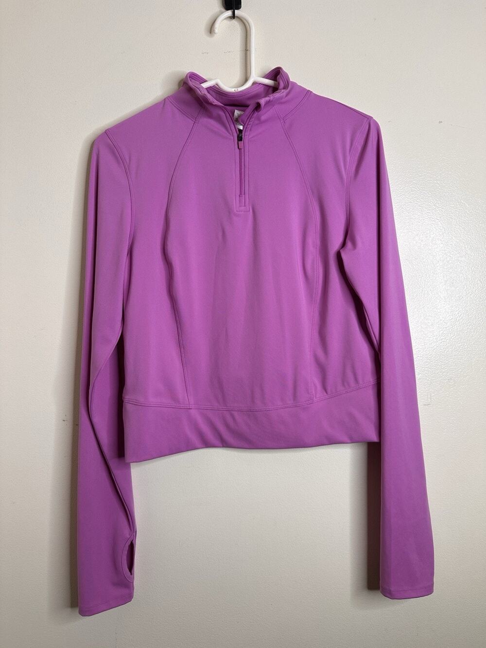 Yogalicious Medium Lux Crosstrain Everyday 1/2 Zip Jacket Pink/Purple Activewear